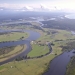 Aerial photograph of Macleay River with mangroves and saltmarshes