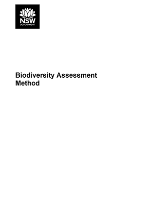 Biodiversity Assessment Method | NSW Environment And Heritage