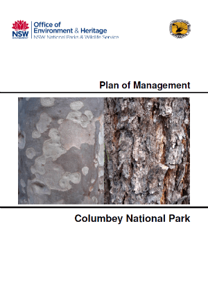 Columbey National Park Plan of Management cover