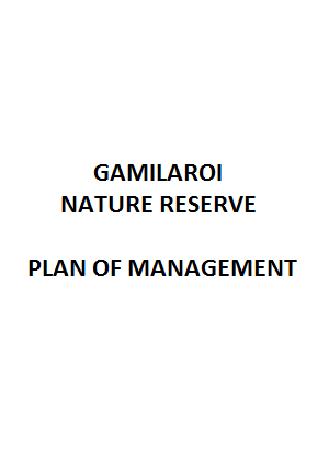 Gamilaroi Nature Reserve Plan of Management cover
