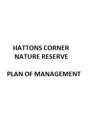 Hattons Corner Nature Reserve Plan of Management