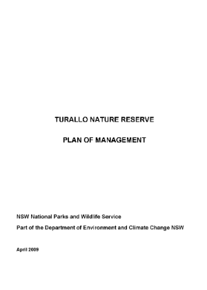 Turallo Nature Reserve Plan of Management