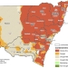 The Department of Primary Industries Verified NSW Combined Drought Indicator, 12 months to 31 December 2019, showing intense drought in the far west, central and eastern half of the State and intensifying drought in western regions.