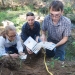 Describing a soil profile and recording its description in eDIRT using a tablet. 