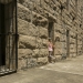 Girl exploring Trial Bay Gaol, Arakoon National Park