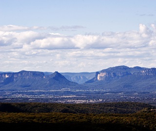 Pearsons Lookout escarpment Gardens of Stone National Park Greater Blue Mountains World Heritage Area Colong section