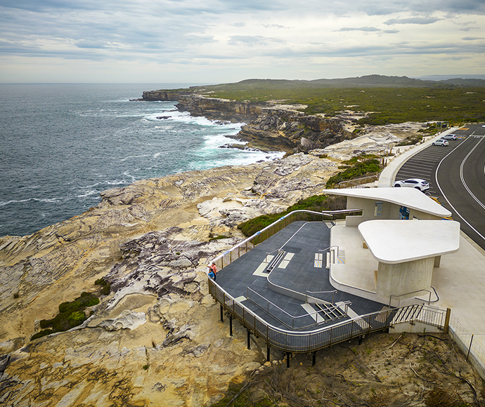 The whale watching facilities at Cape Solander 