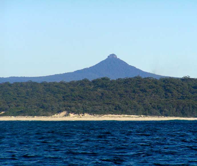 Pigeon House Mountain/Didthul Mountain viewed from South Pacific Ocean