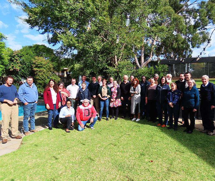 Macquarie-Cudgegong Environmental Water Advisory Group group photo during meeting at Dubbo
