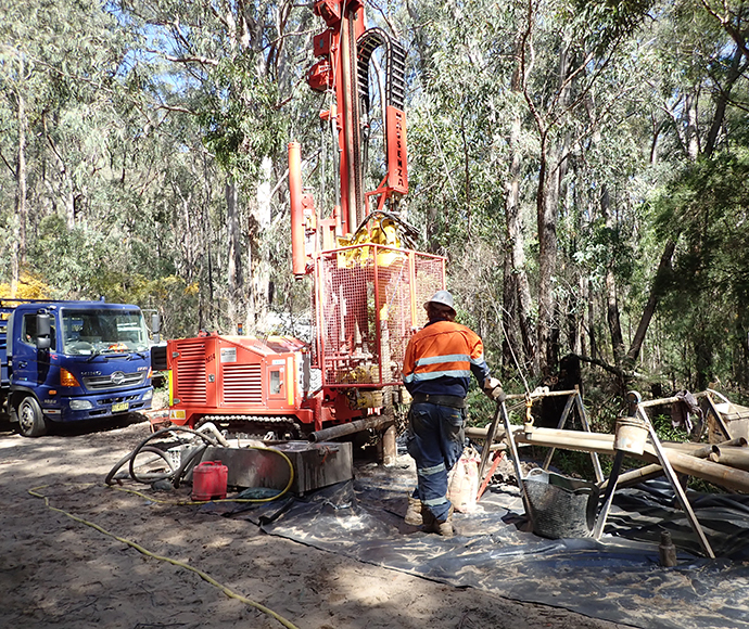 Deep drilling at Lake Nerrigorang Track
