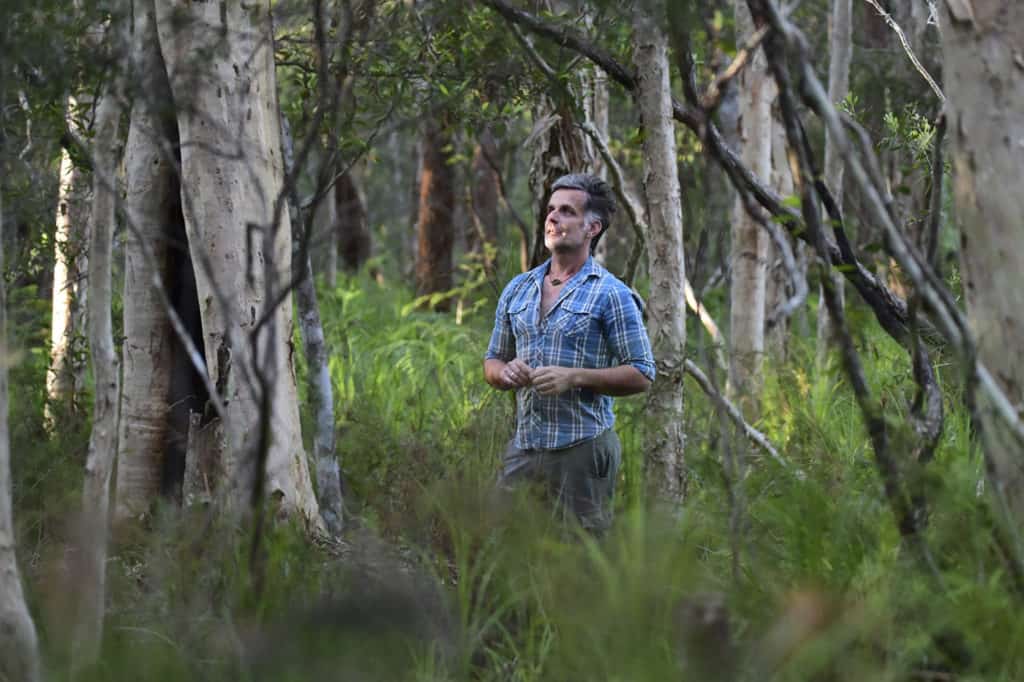 Andy Baker among the trees